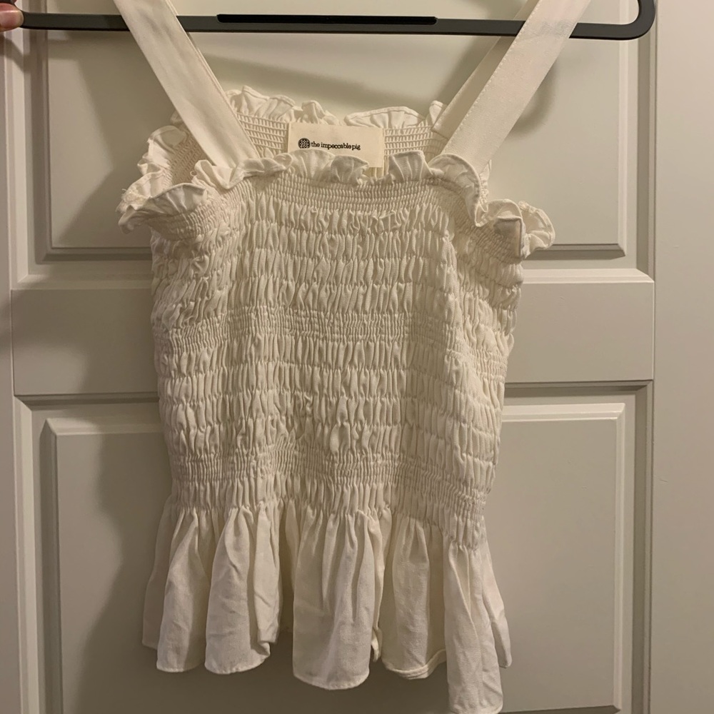 Impeccable pig off white tank